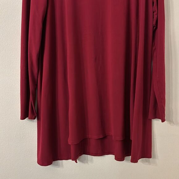 Eileen Fisher Women’s long sleeve crew neck viscose stretch top blouse tunic Med - Picture 3 of 9